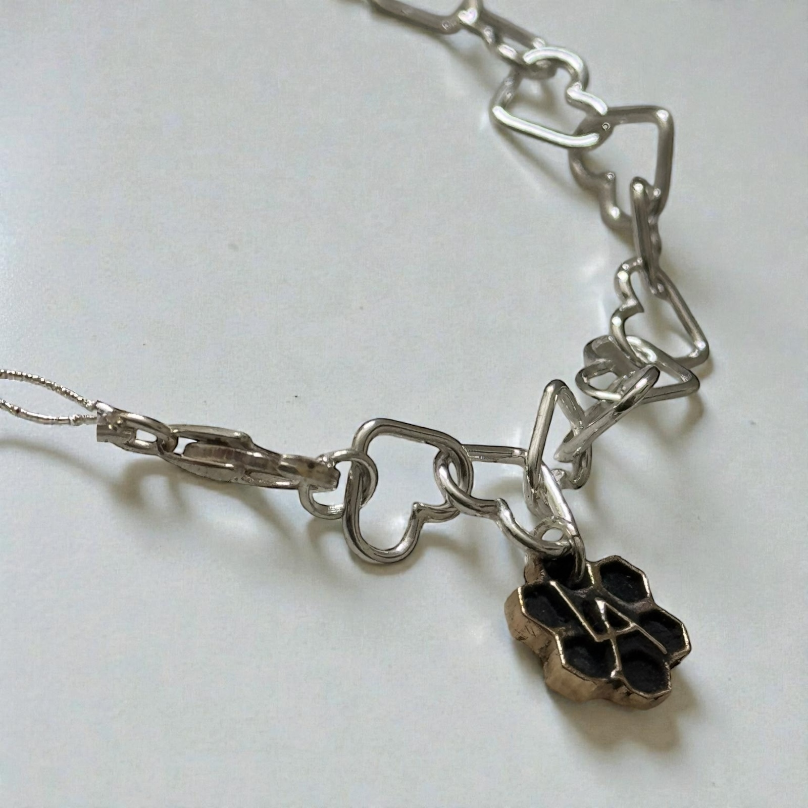 Heart Link Charm Bracelet image 