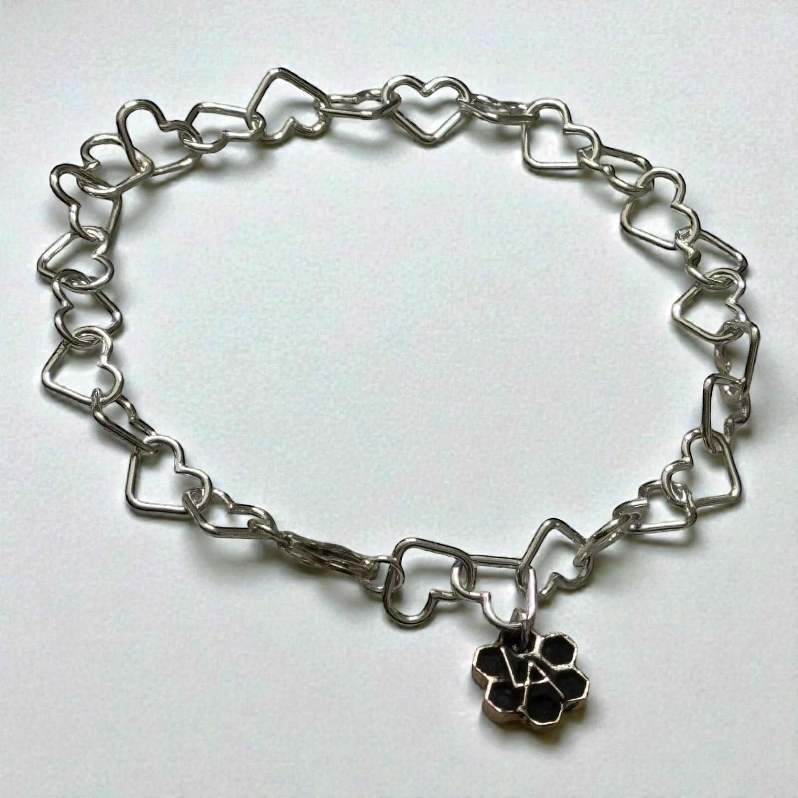 Heart Link Charm Bracelet