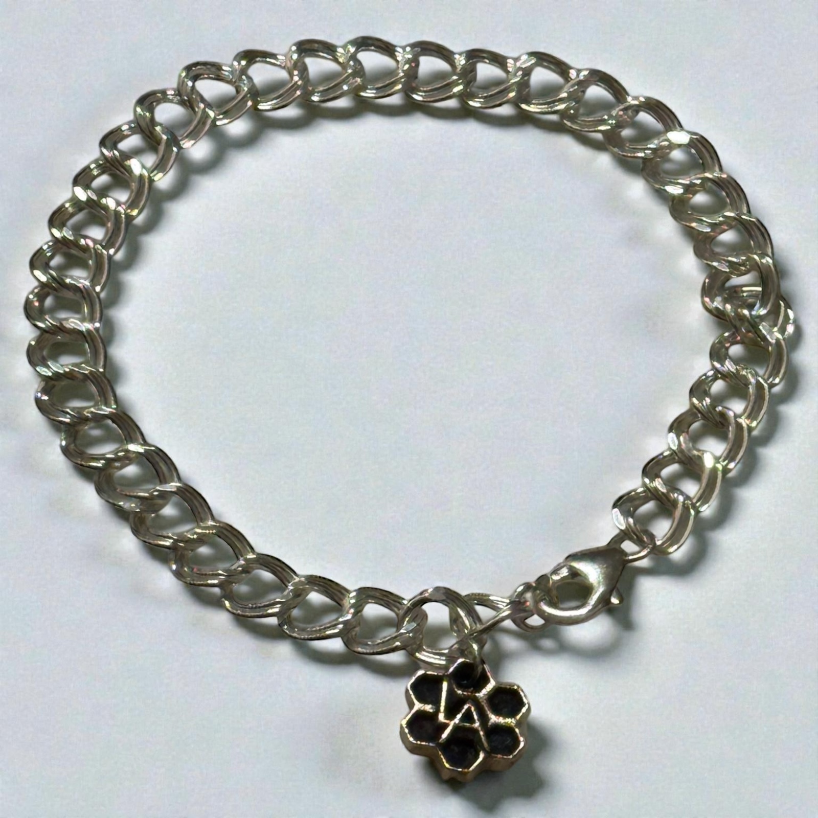 Twin Cable Charm Bracelet