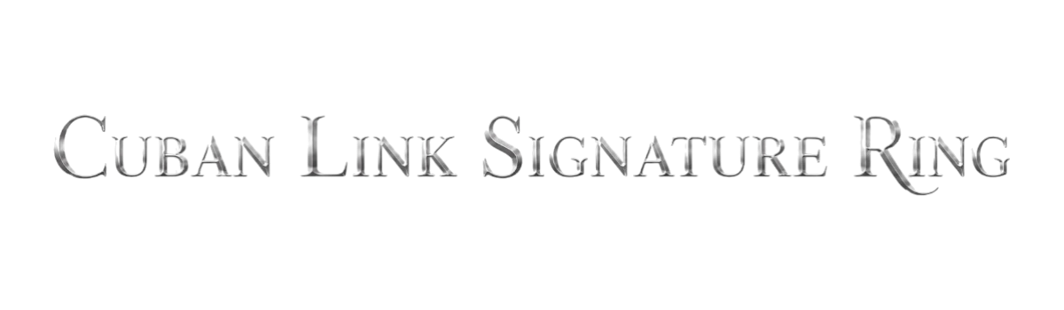 Cuban Link Signature Ring