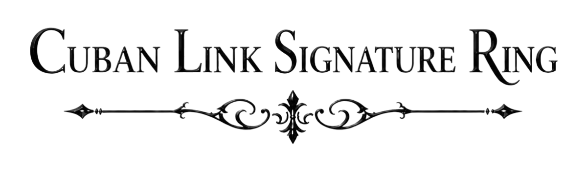 Cuban Link Signature Ring