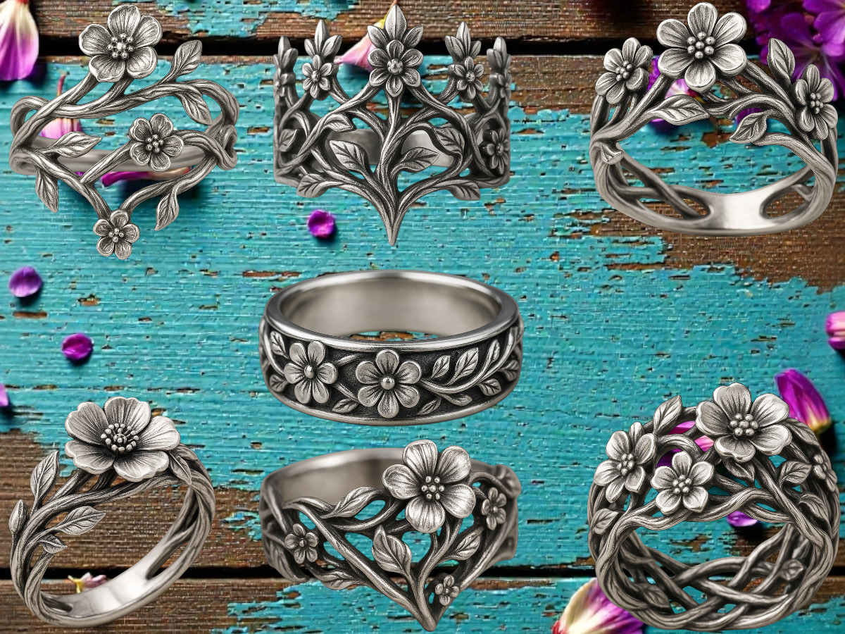 Garden of Silver Ring Collection
